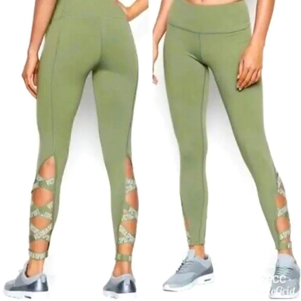 Victoria’s secret compression sport active lace up knockout legging